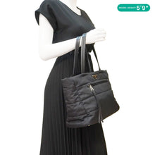 Load image into Gallery viewer, PRADA Tessuto Bomber Nylon Shopping Tote Bag Black
