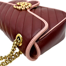 Load image into Gallery viewer, GUCCI GG Marmont Matelasse Leather Shoulder Bag Red 443497
