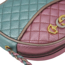 Load image into Gallery viewer, GUCCI Trapuntata Mini Zumi Dome Laminated Nappa Leather Crossbody Bag pink 534951
