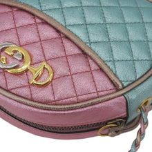 Load image into Gallery viewer, GUCCI Trapuntata Mini Zumi Dome Laminated Nappa Leather Crossbody Bag pink 534951
