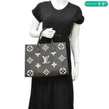 Load image into Gallery viewer, LOUIS VUITTON Onthego MM Monogram Empreinte Leather Tote Bag Bicolor
