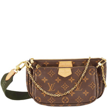 Load image into Gallery viewer, LOUIS VUITTON Multi Pochette Accessoires Monogram Canvas Crossbody Bag Brown
