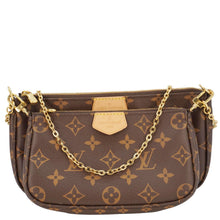 Load image into Gallery viewer, LOUIS VUITTON Multi Pochette Accessoires Monogram Canvas Crossbody Bag Brown
