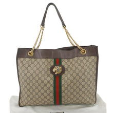 Load image into Gallery viewer, GUCCI Rajah GG Supreme Canvas Tote Shoulder Bag Beige 537219
