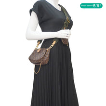 Load image into Gallery viewer, LOUIS VUITTON Multi Pochette Accessoires Monogram Canvas Crossbody Bag Brown
