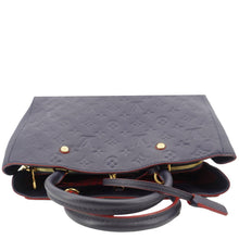 Load image into Gallery viewer, LOUIS VUITTON Montaigne GM Empreinte Leather Shoulder Bag Navy Blue
