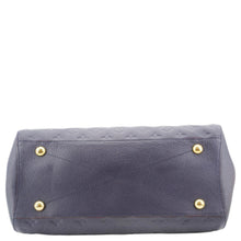 Load image into Gallery viewer, LOUIS VUITTON Montaigne GM Empreinte Leather Shoulder Bag Navy Blue
