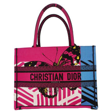 Load image into Gallery viewer, CHRISTIAN DIOR Butterfly Book Canvas Tote bag Pink
