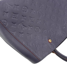 Load image into Gallery viewer, LOUIS VUITTON Montaigne GM Empreinte Leather Shoulder Bag Navy Blue
