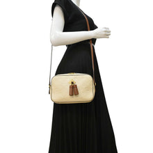 Load image into Gallery viewer, LOUIS VUITTON Saintonge Monogram Empreinte Leather Crossbody Bag Creme
