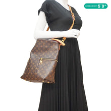 Load image into Gallery viewer, LOUIS VUITTON Melie Monogram Canvas Hobo Bag Brown
