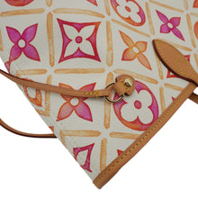 Load image into Gallery viewer, LOUIS VUITTON Neverfull MM Watercolor Monogram Tiles Canvas Shoulder Bag Coral
