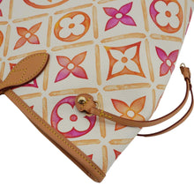 Load image into Gallery viewer, LOUIS VUITTON Neverfull MM Watercolor Monogram Tiles Canvas Shoulder Bag Coral
