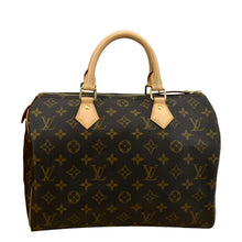 Load image into Gallery viewer, LOUIS VUITTON Speedy 30 Monogram Canvas Satchel Bag Brown
