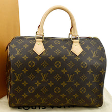 Load image into Gallery viewer, LOUIS VUITTON Speedy 30 Monogram Canvas Satchel Bag Brown
