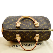 Load image into Gallery viewer, LOUIS VUITTON Speedy 30 Monogram Canvas Satchel Bag Brown
