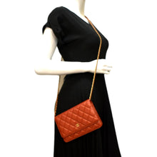 Load image into Gallery viewer, CHANEL WOC Quilted Caviar Leather Crossbody Wallet Dark Orange
