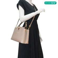 Load image into Gallery viewer, LOUIS VUITTON Capucines Leather Shoulder Bag Galet
