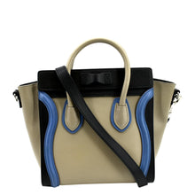 Load image into Gallery viewer, CELINE Nano Luggage Calfskin Leather Shoulder Bag Tricolor
