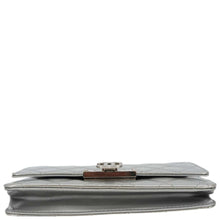 Load image into Gallery viewer, CHANEL Golden Class Quilted Leather Wallet on Chain Bag Silver
