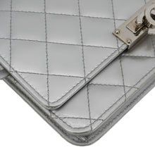 Load image into Gallery viewer, CHANEL Golden Class Quilted Leather Wallet on Chain Bag Silver
