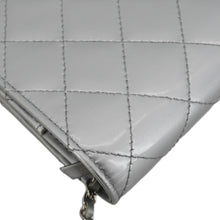 Load image into Gallery viewer, CHANEL Golden Class Quilted Leather Wallet on Chain Bag Silver
