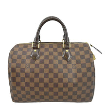 Load image into Gallery viewer, LOUIS VUITTON Speedy 30 Damier Ebene Satchel Bag Brown
