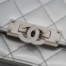 Load image into Gallery viewer, CHANEL Golden Class Quilted Leather Wallet on Chain Bag Silver
