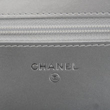 Load image into Gallery viewer, CHANEL Golden Class Quilted Leather Wallet on Chain Bag Silver

