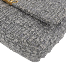 Load image into Gallery viewer, CHANEL 19 Flap Medium Quilted Tweed Shoulder Bag Gray
