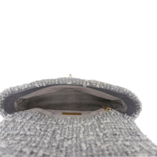 Load image into Gallery viewer, CHANEL 19 Flap Medium Quilted Tweed Shoulder Bag Gray
