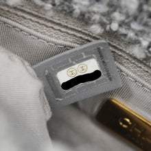 Load image into Gallery viewer, CHANEL 19 Flap Medium Quilted Tweed Shoulder Bag Gray
