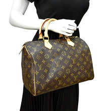 Load image into Gallery viewer, LOUIS VUITTON Speedy 30 Monogram Canvas Satchel Bag Brown
