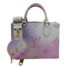 Load image into Gallery viewer, LOUIS VUITTON Onthego PM Monogram Coated Canvas Tote Sunrise Pastel
