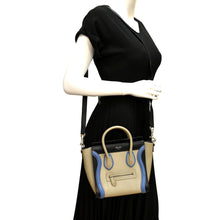 Load image into Gallery viewer, CELINE Nano Luggage Calfskin Leather Shoulder Bag Tricolor
