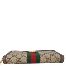 Load image into Gallery viewer, GUCCI Ophidia GG Supreme Canvas Zip Around Wallet Beige 523154
