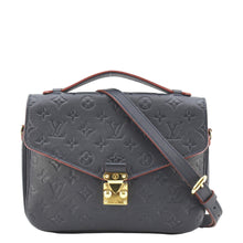 Load image into Gallery viewer, LOUIS VUITTON Metis Pochette Empreinte Leather Crossbody Bag Navy Blue
