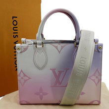 Load image into Gallery viewer, LOUIS VUITTON Onthego PM Monogram Coated Canvas Tote Sunrise Pastel
