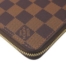 Load image into Gallery viewer, LOUIS VUITTON Zip Around Damier Ebene Wallet Brown
