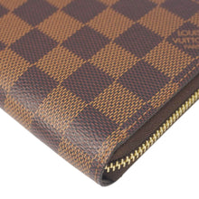 Load image into Gallery viewer, LOUIS VUITTON Zip Around Damier Ebene Wallet Brown
