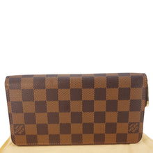 Load image into Gallery viewer, LOUIS VUITTON Zip Around Damier Ebene Wallet Brown
