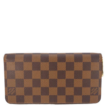 Load image into Gallery viewer, LOUIS VUITTON Zip Around Damier Ebene Wallet Brown
