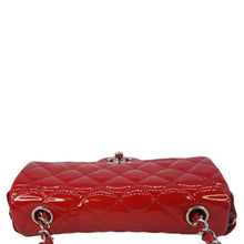 Load image into Gallery viewer, CHANEL Classic Rectangular Flap Mini Quilted Patent Leather Shoulder Bag Red
