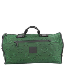 Load image into Gallery viewer, LOUIS VUITTON Keepall 50 Bandouliere 2054 3D Reversible Nylon Travel Bag Green
