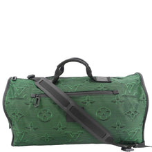 Load image into Gallery viewer, LOUIS VUITTON Keepall 50 Bandouliere 2054 3D Reversible Nylon Travel Bag Green
