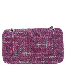 Load image into Gallery viewer, CHANEL Classic Double Flap Tweed Medium Shoulder Bag Purple
