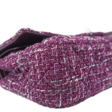 Load image into Gallery viewer, CHANEL Classic Double Flap Tweed Medium Shoulder Bag Purple
