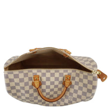 Load image into Gallery viewer, LOUIS VUITTON Speedy 30 Damier Azur Shoulder Bag White
