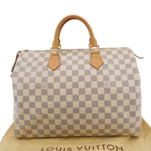 Load image into Gallery viewer, LOUIS VUITTON Speedy 30 Damier Azur Shoulder Bag White
