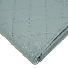 Load image into Gallery viewer, CHANEL Wallet On Chain Quilted Caviar Leather Crossbody Bag Light Blue
